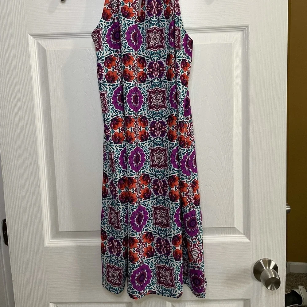 12. Cremieux multi colored dress